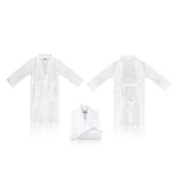 Peignoir blanc lavable